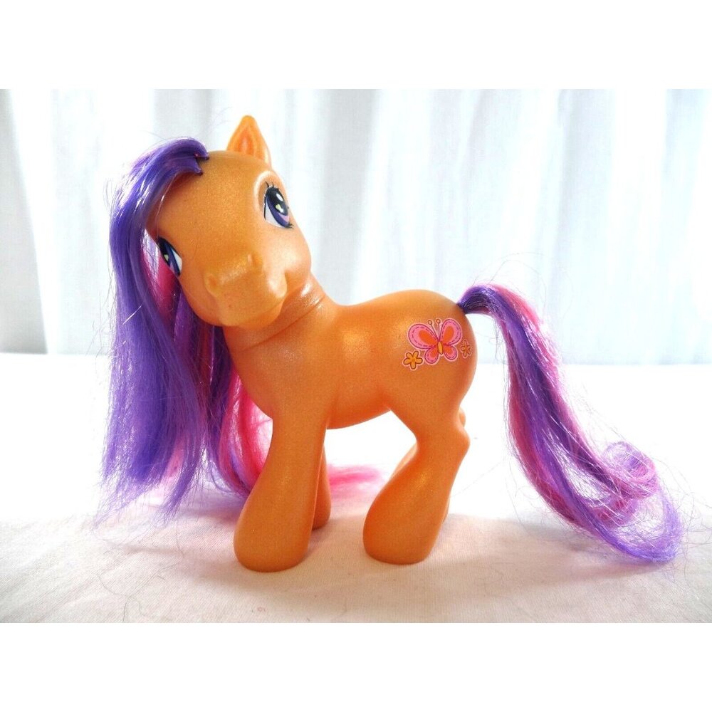 My Little Pony Scootaloo Orange Butterfly MLP 2002 Vintage Hasbro